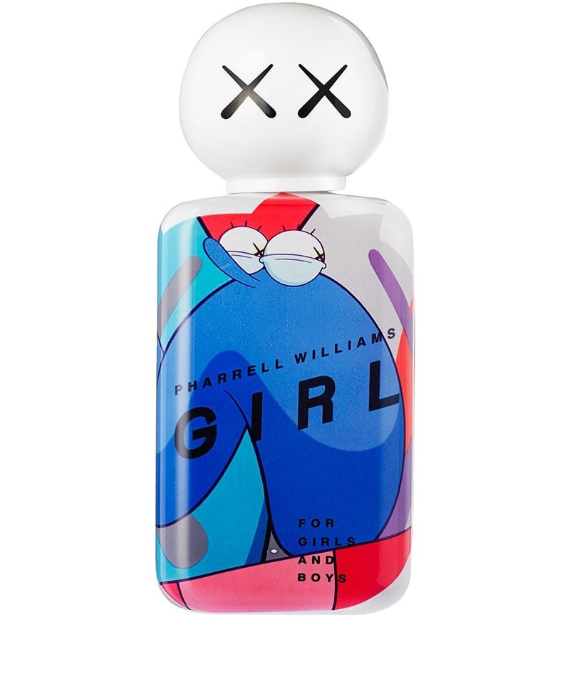Kaws 也在做一名設(shè)計(jì)師。 例如,在這里,他與 Commes des Gar?ons x Pharrell Wiliams 系列合作設(shè)計(jì)了一款香水瓶。 ?Kaws 通過 Instagram